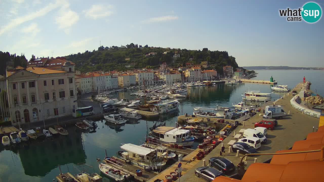 Live webcam from Piran “Mandrač” – Amazing live view from Villa Piranesi