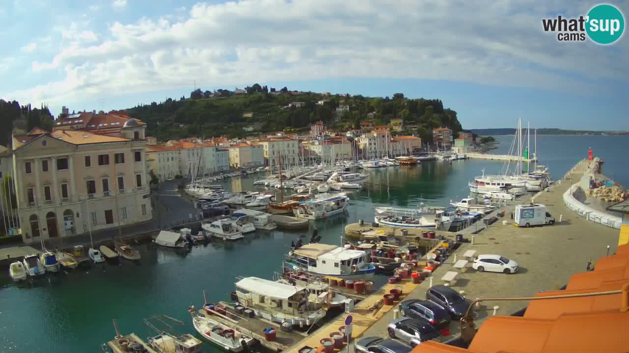 Live-Webcam aus Piran “Mandrač” – Erstaunliche Live-Ansicht von Villa Piranesi
