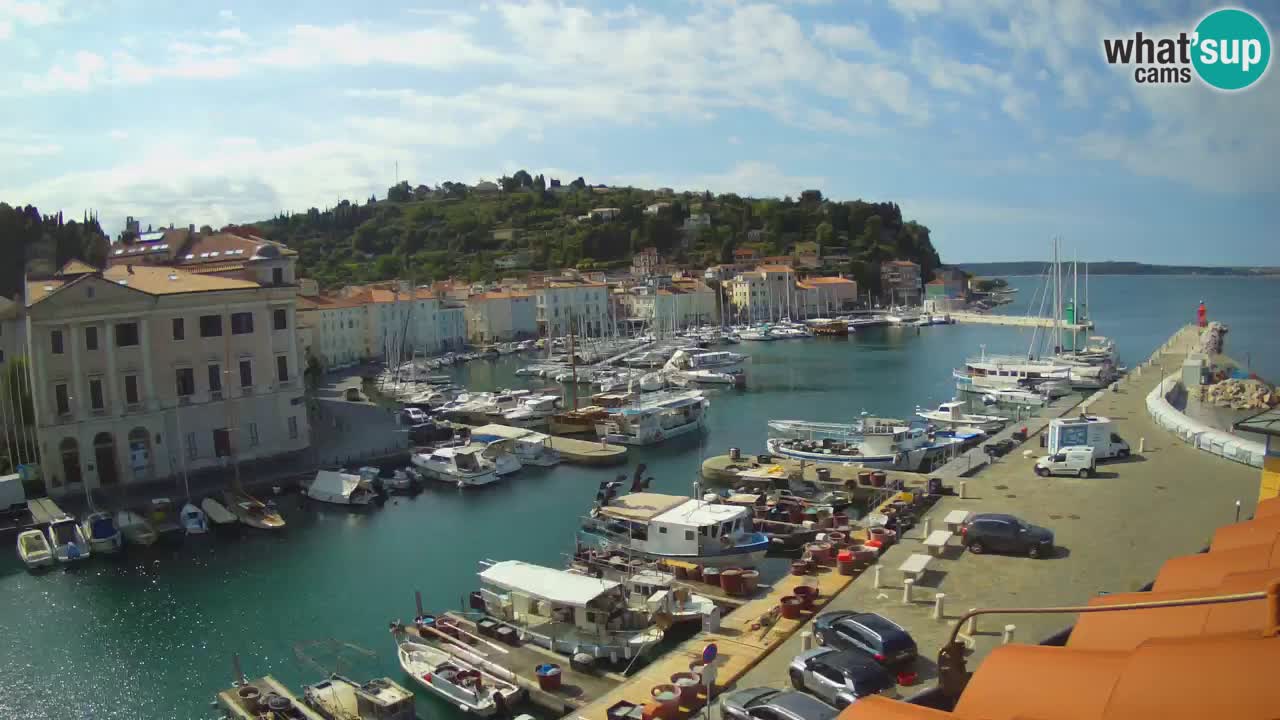 Live-Webcam aus Piran “Mandrač” – Erstaunliche Live-Ansicht von Villa Piranesi