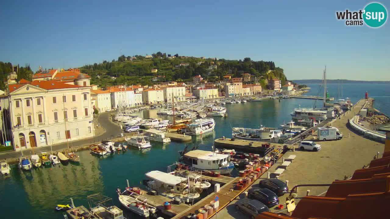 Live webcam from Piran “Mandrač” – Amazing live view from Villa Piranesi