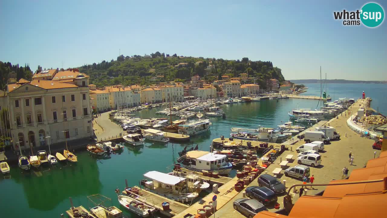 Live-Webcam aus Piran “Mandrač” – Erstaunliche Live-Ansicht von Villa Piranesi