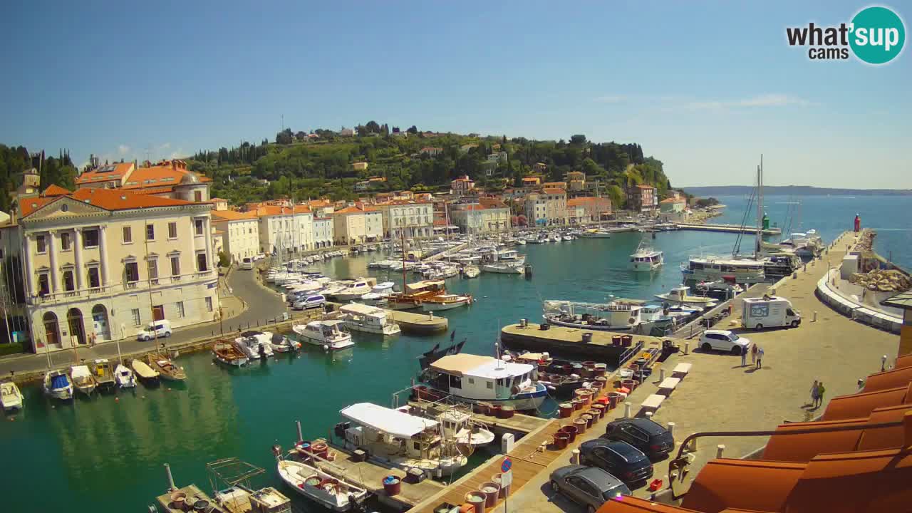 Live webcam da Pirano “Mandrač” – Splendida vista live da Villa Piranesi