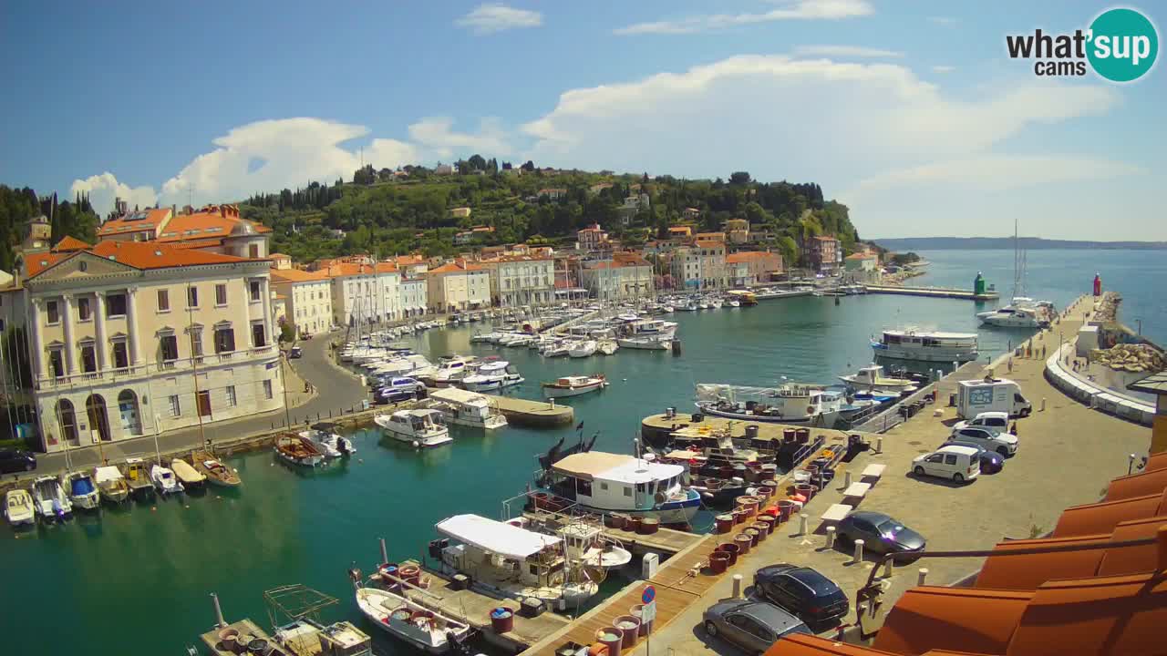 Live-Webcam aus Piran “Mandrač” – Erstaunliche Live-Ansicht von Villa Piranesi