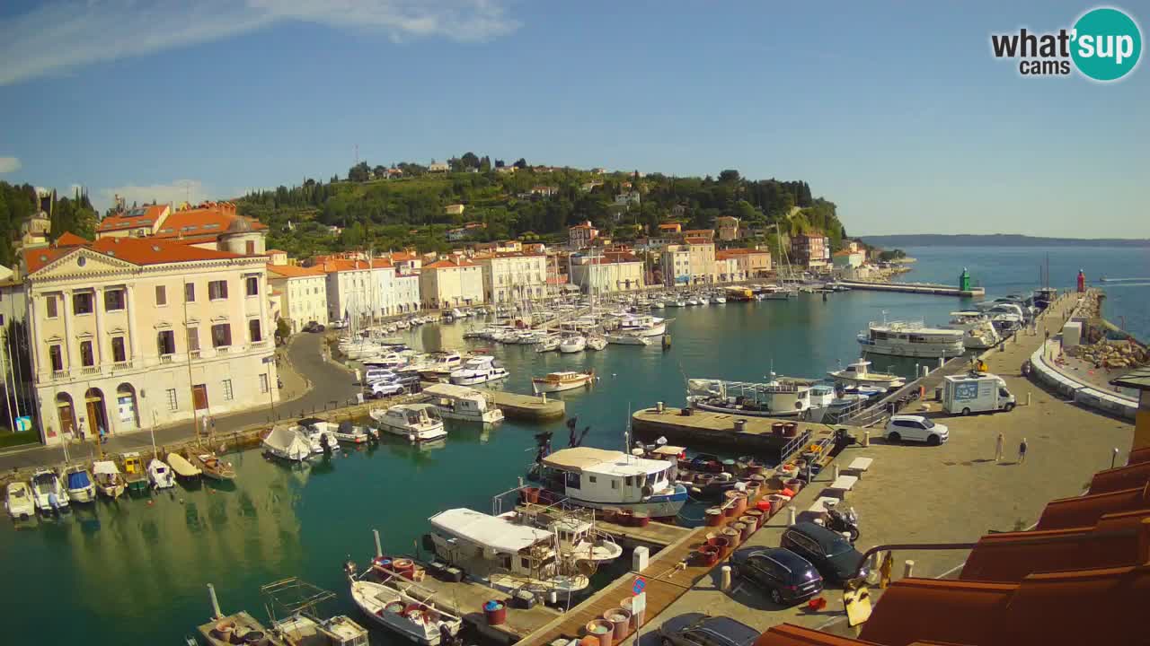 Live webcam da Pirano “Mandrač” – Splendida vista live da Villa Piranesi