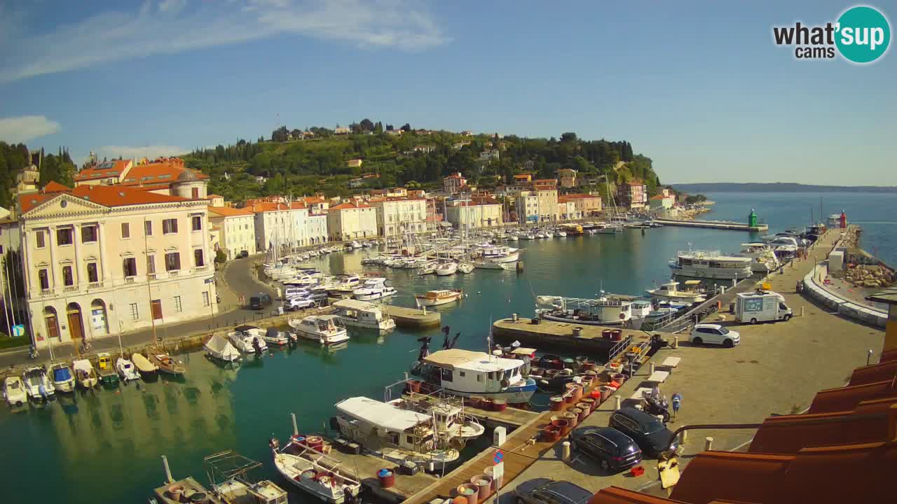 Live webcam from Piran “Mandrač” – Amazing live view from Villa Piranesi