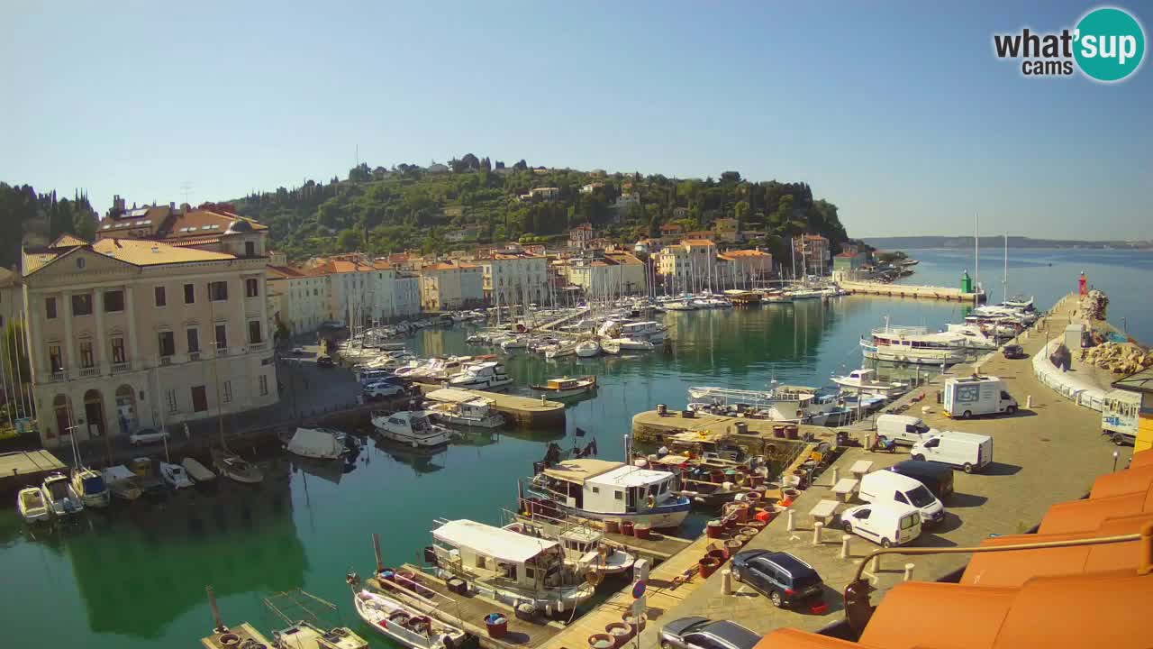 Live webcam from Piran “Mandrač” – Amazing live view from Villa Piranesi