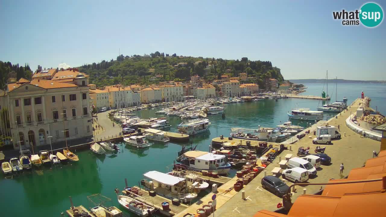 Live webcam from Piran “Mandrač” – Amazing live view from Villa Piranesi