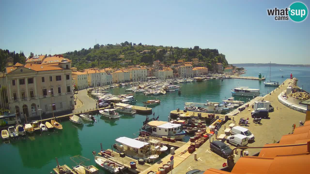 Live webcam from Piran “Mandrač” – Amazing live view from Villa Piranesi
