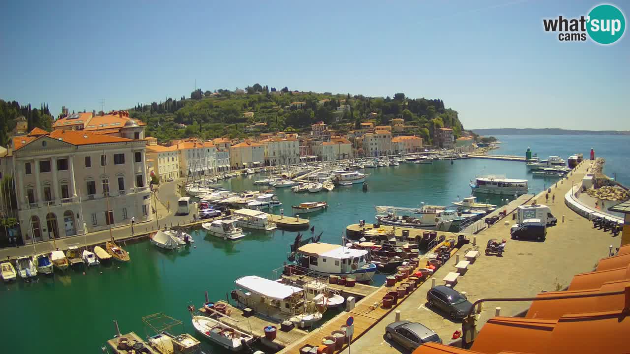 Live webcam from Piran “Mandrač” – Amazing live view from Villa Piranesi