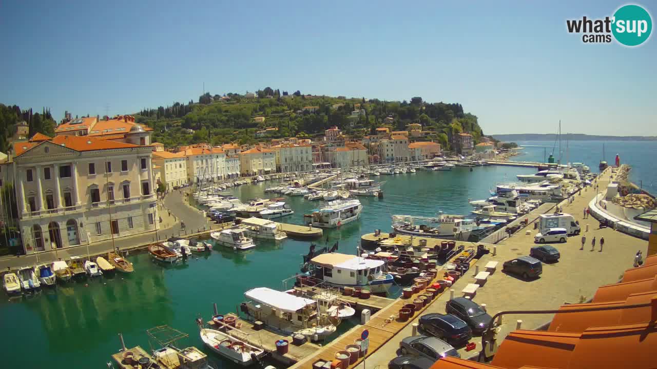 Live webcam da Pirano “Mandrač” – Splendida vista live da Villa Piranesi