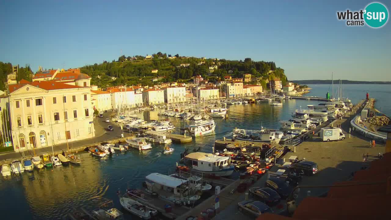 Live-Webcam aus Piran “Mandrač” – Erstaunliche Live-Ansicht von Villa Piranesi
