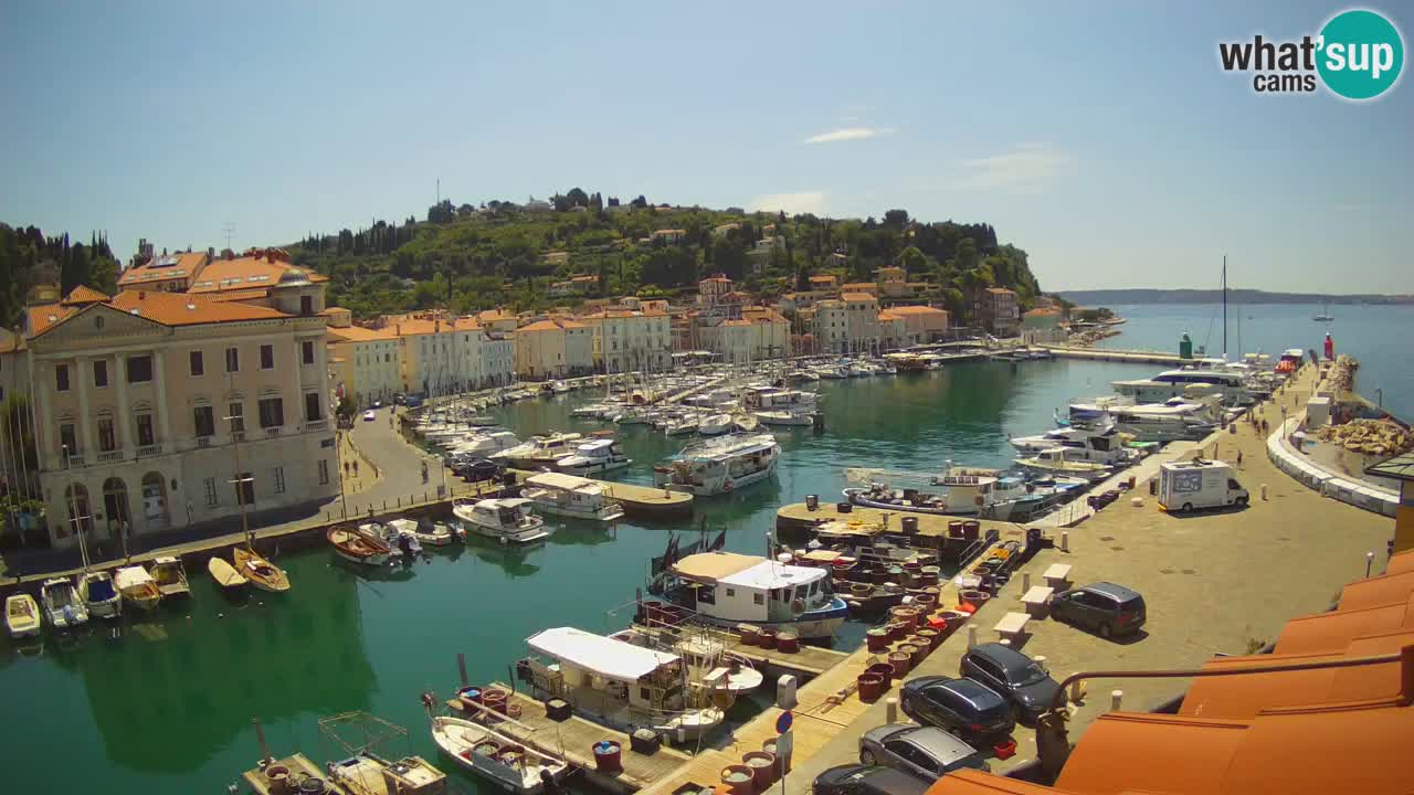 Live-Webcam aus Piran “Mandrač” – Erstaunliche Live-Ansicht von Villa Piranesi