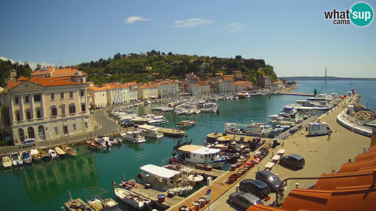 Live webcam from Piran “Mandrač” – Amazing live view from Villa Piranesi