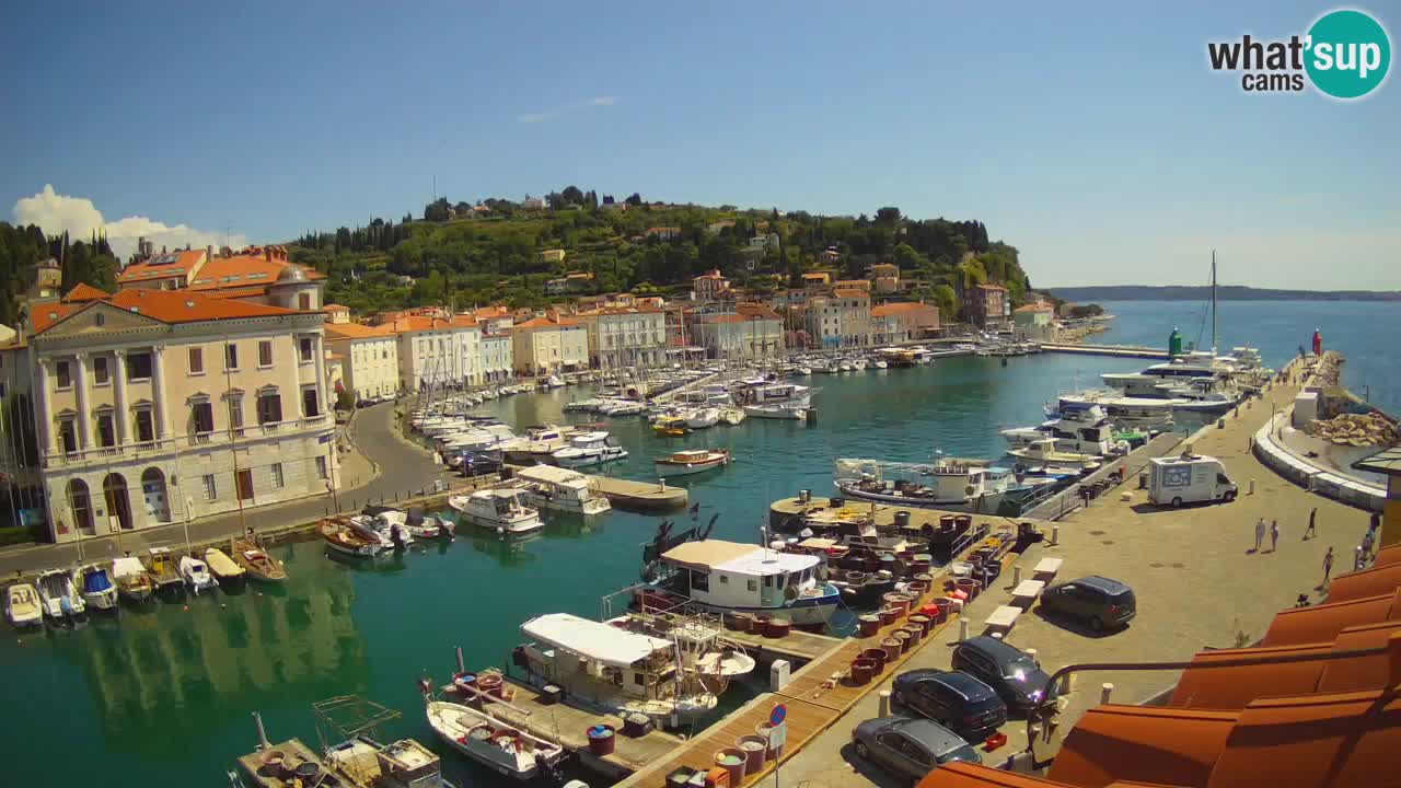 Live-Webcam aus Piran “Mandrač” – Erstaunliche Live-Ansicht von Villa Piranesi