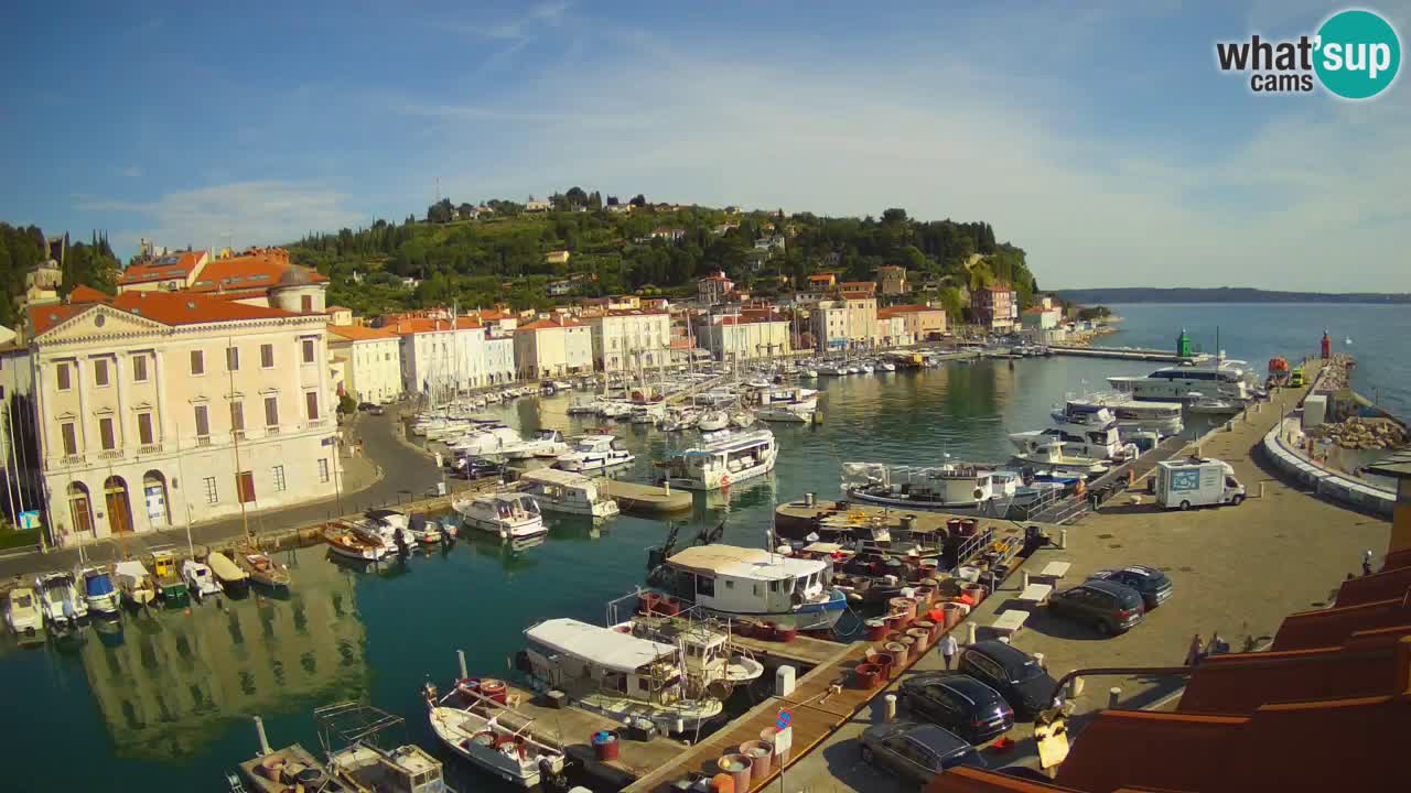 Live webcam da Pirano “Mandrač” – Splendida vista live da Villa Piranesi