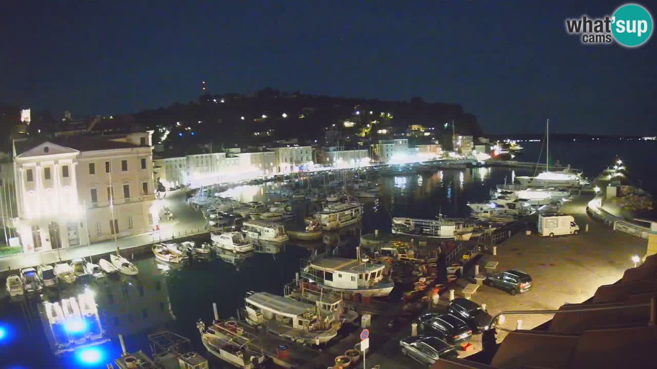 Live webcam da Pirano “Mandrač” – Splendida vista live da Villa Piranesi