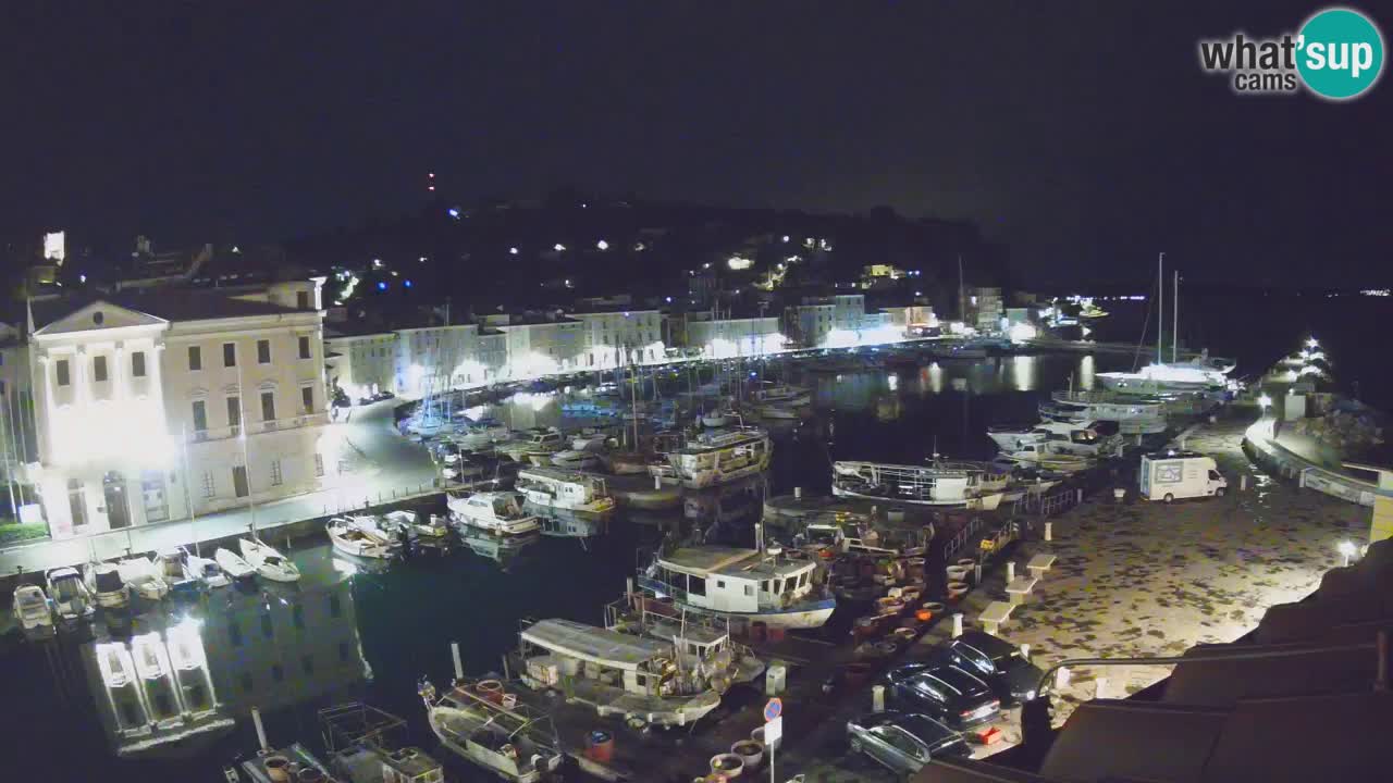 Live webcam da Pirano “Mandrač” – Splendida vista live da Villa Piranesi