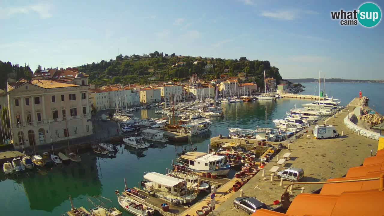 Live webcam from Piran “Mandrač” – Amazing live view from Villa Piranesi