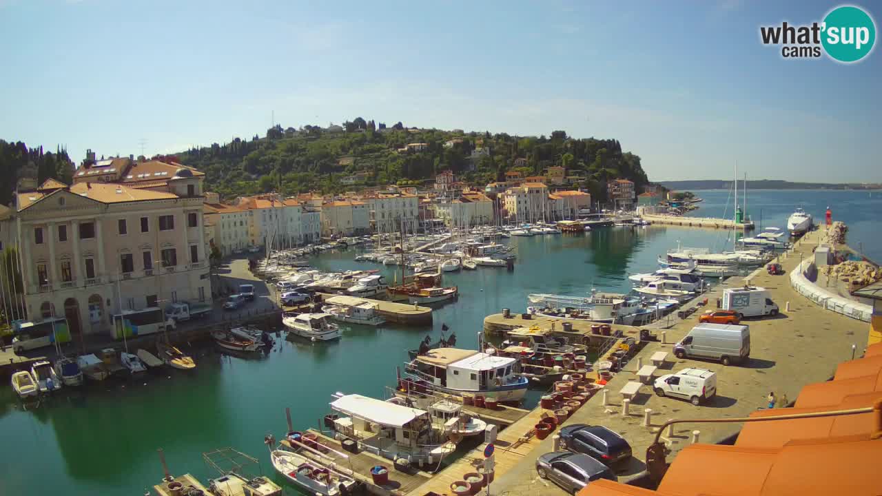 Live webcam from Piran “Mandrač” – Amazing live view from Villa Piranesi