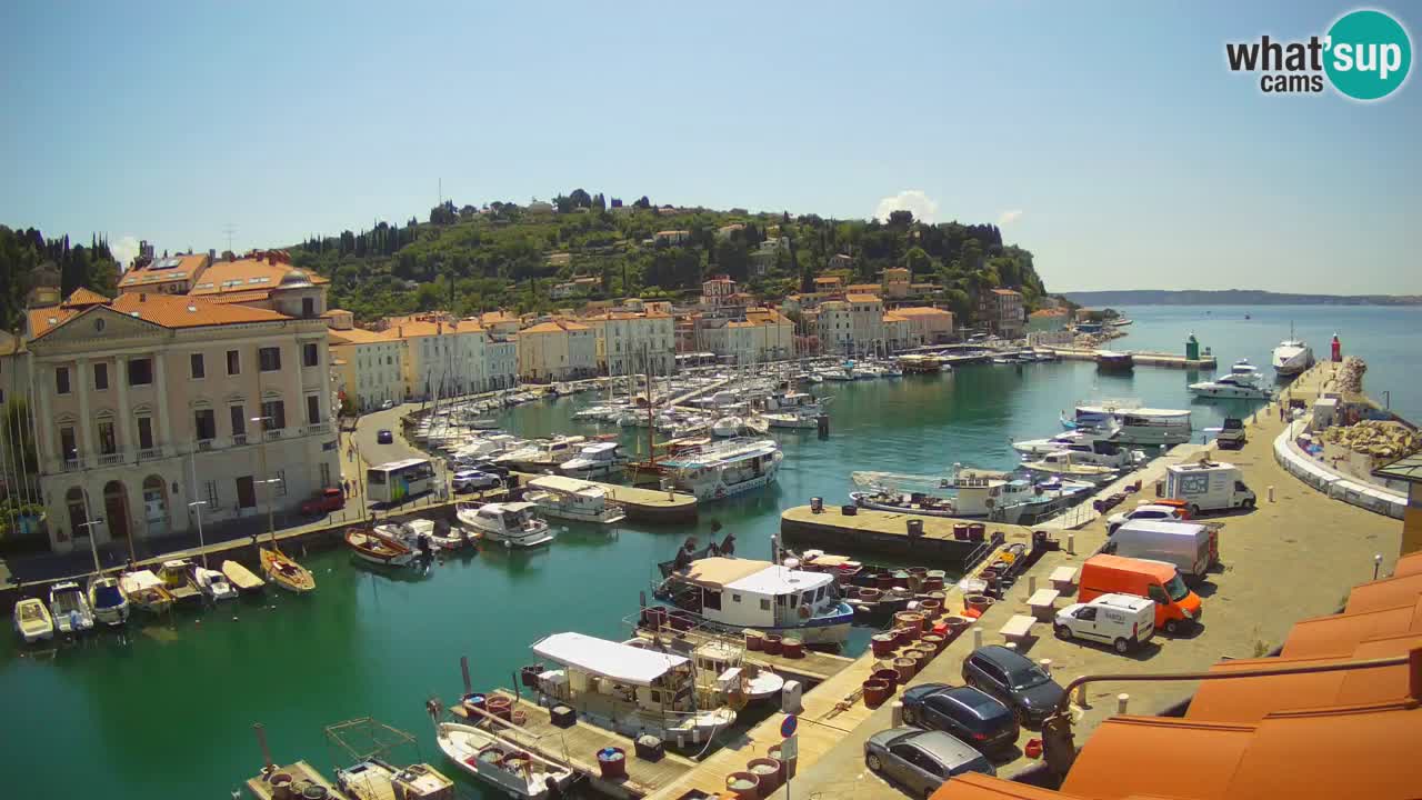 Live webcam from Piran “Mandrač” – Amazing live view from Villa Piranesi