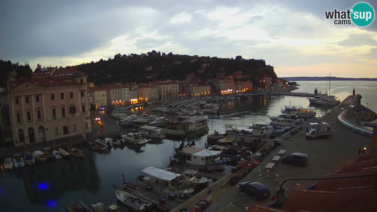 Live webcam from Piran “Mandrač” – Amazing live view from Villa Piranesi