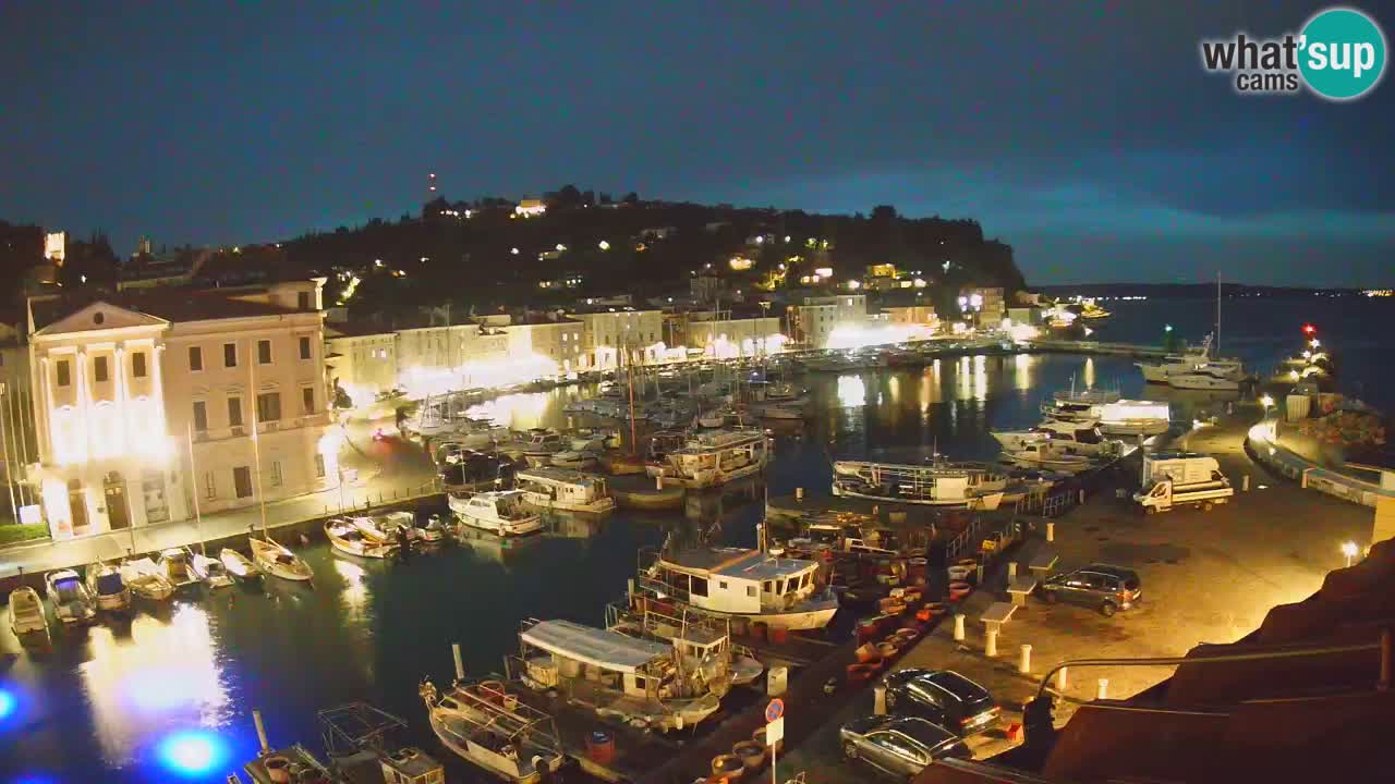 Live webcam da Pirano “Mandrač” – Splendida vista live da Villa Piranesi
