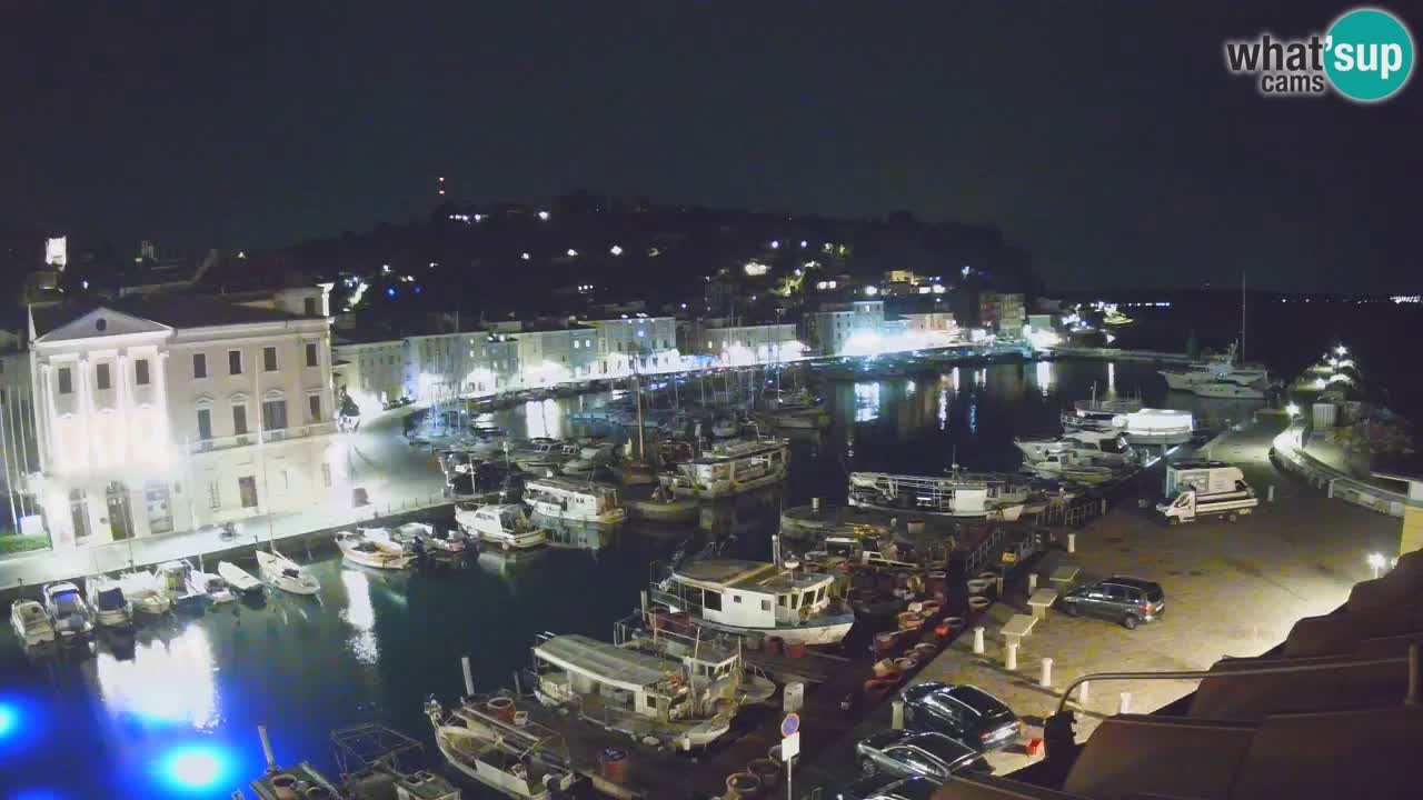 Live webcam da Pirano “Mandrač” – Splendida vista live da Villa Piranesi