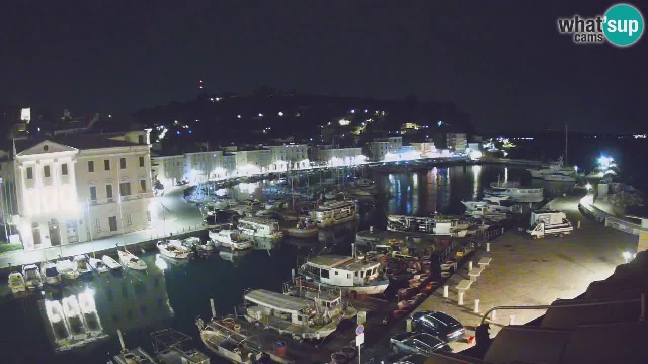 Live webcam da Pirano “Mandrač” – Splendida vista live da Villa Piranesi