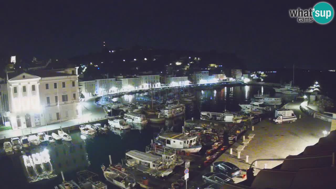 Webcam en direct de Piran “Mandrač” – Incroyable vue en direct de la Villa Piranesi