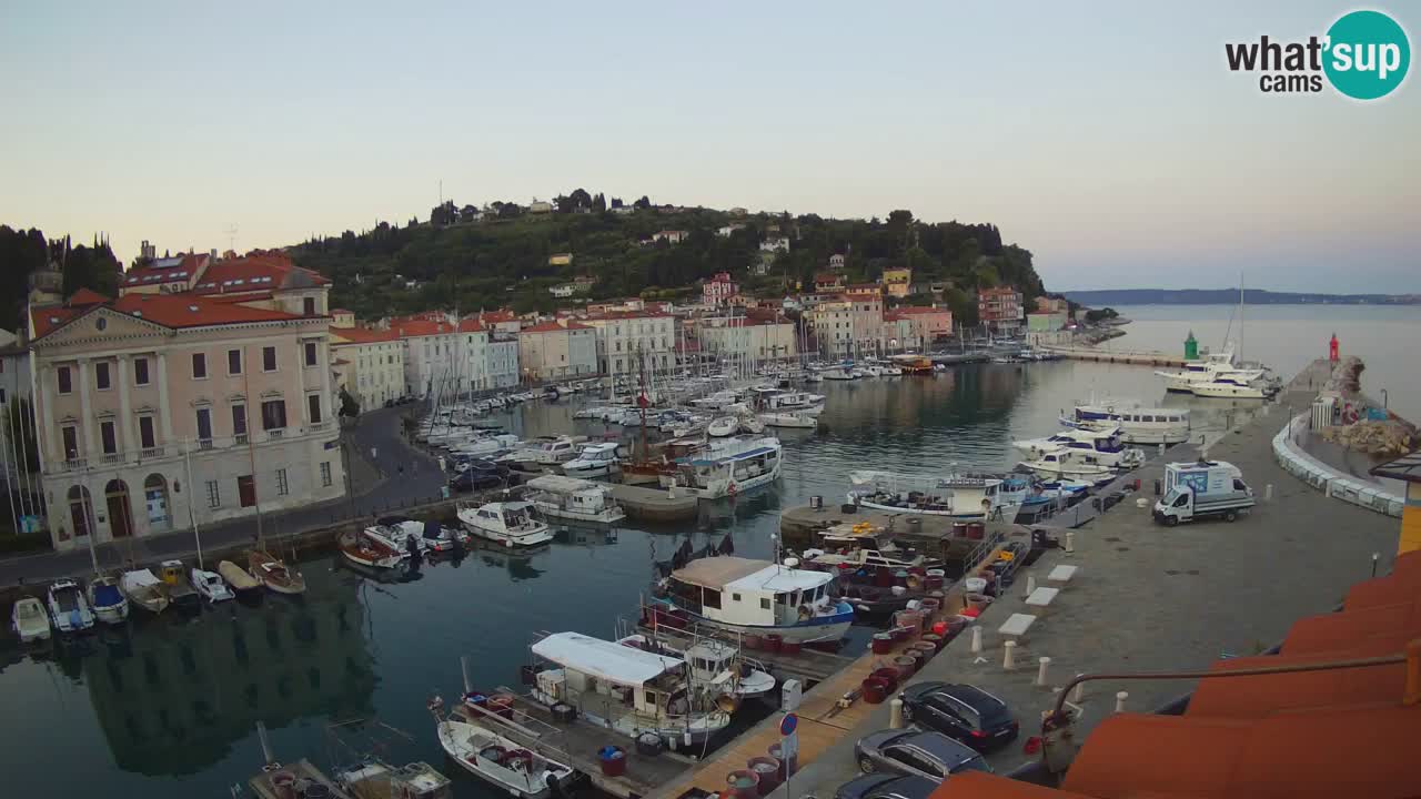 Live webcam da Pirano “Mandrač” – Splendida vista live da Villa Piranesi