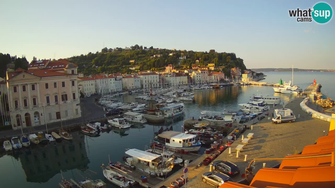 Live webcam da Pirano “Mandrač” – Splendida vista live da Villa Piranesi
