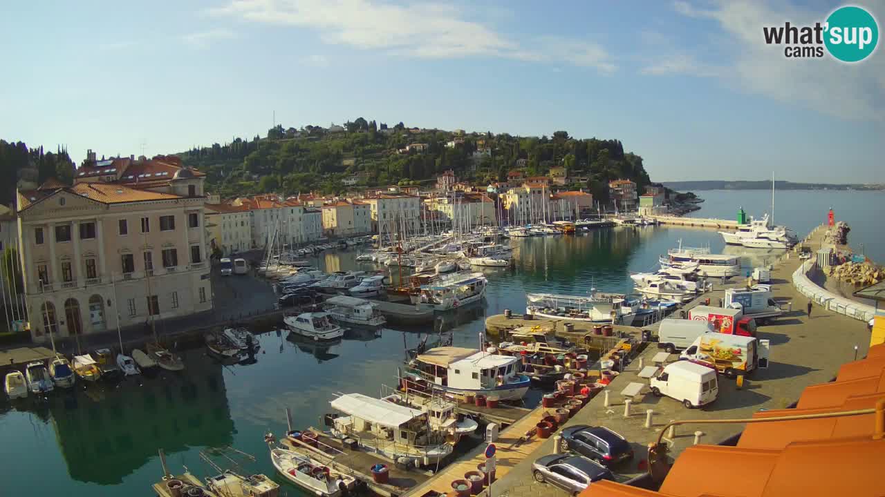 Live-Webcam aus Piran “Mandrač” – Erstaunliche Live-Ansicht von Villa Piranesi