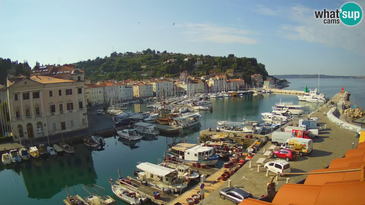 Live-Webcam aus Piran “Mandrač” – Erstaunliche Live-Ansicht von Villa Piranesi