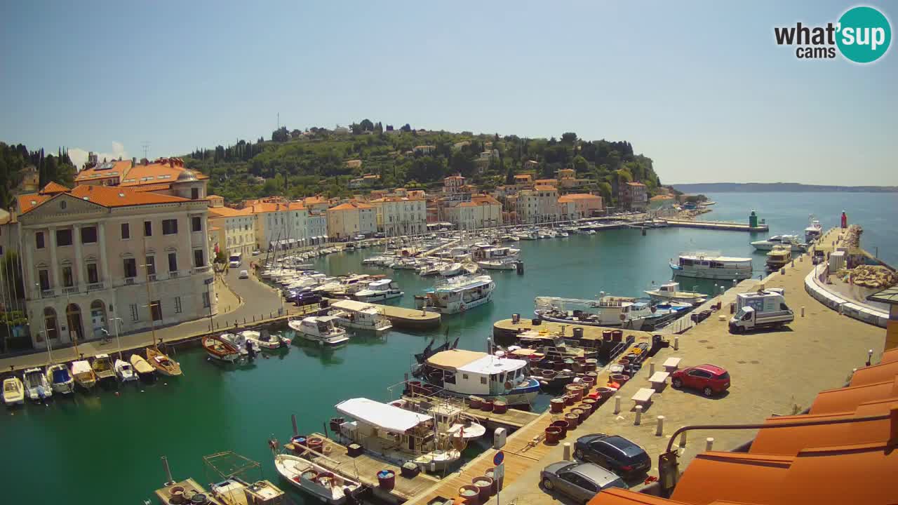 Live webcam da Pirano “Mandrač” – Splendida vista live da Villa Piranesi