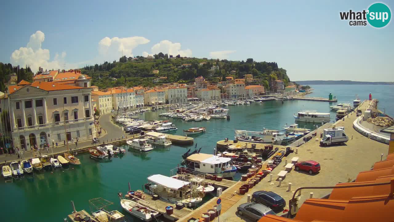 Live-Webcam aus Piran “Mandrač” – Erstaunliche Live-Ansicht von Villa Piranesi