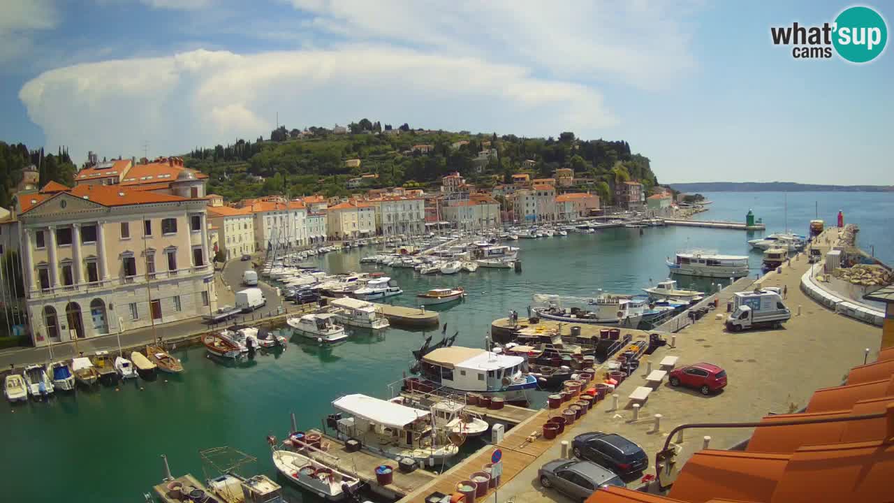 Live-Webcam aus Piran “Mandrač” – Erstaunliche Live-Ansicht von Villa Piranesi