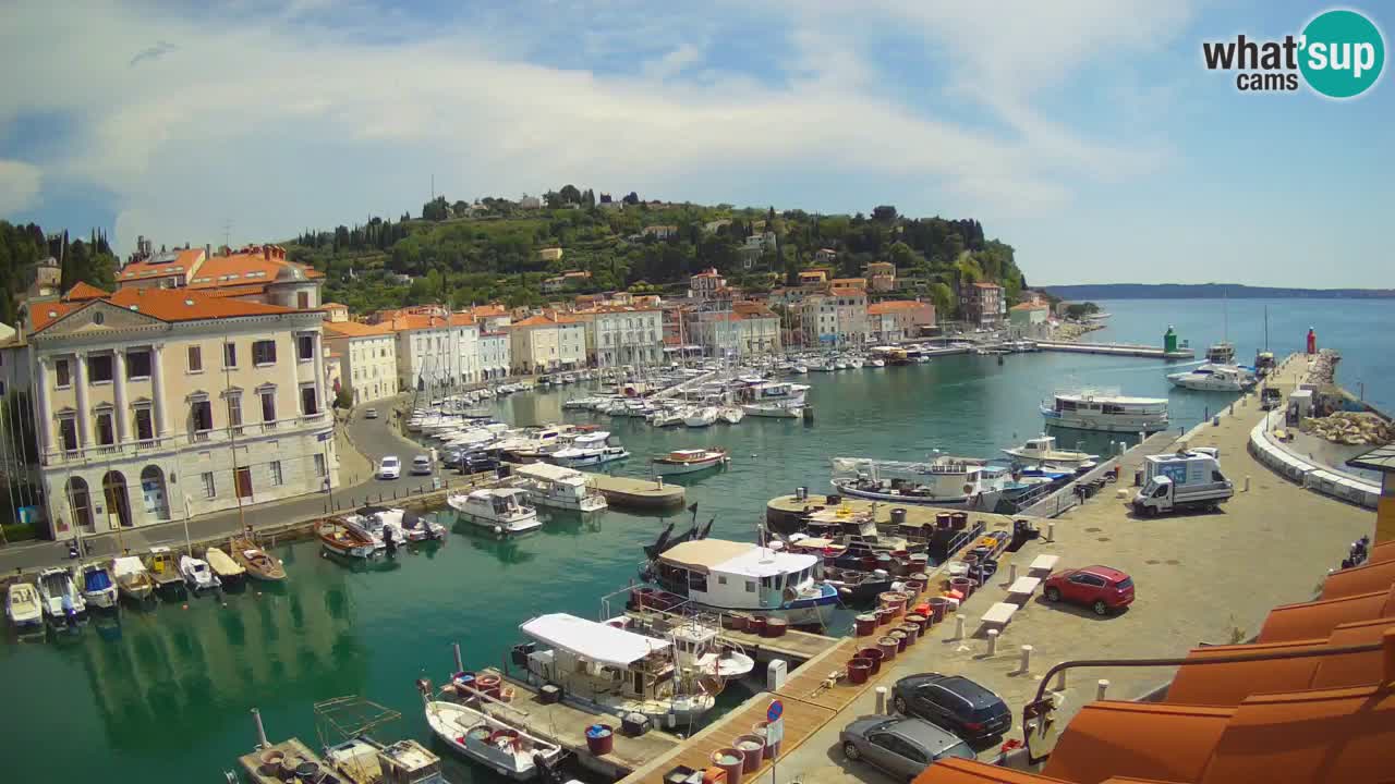 Live-Webcam aus Piran “Mandrač” – Erstaunliche Live-Ansicht von Villa Piranesi