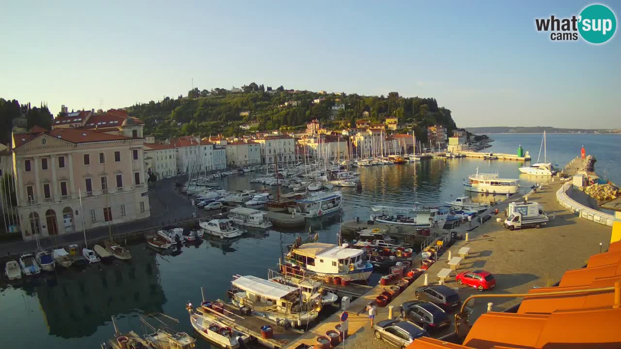 Live webcam da Pirano “Mandrač” – Splendida vista live da Villa Piranesi