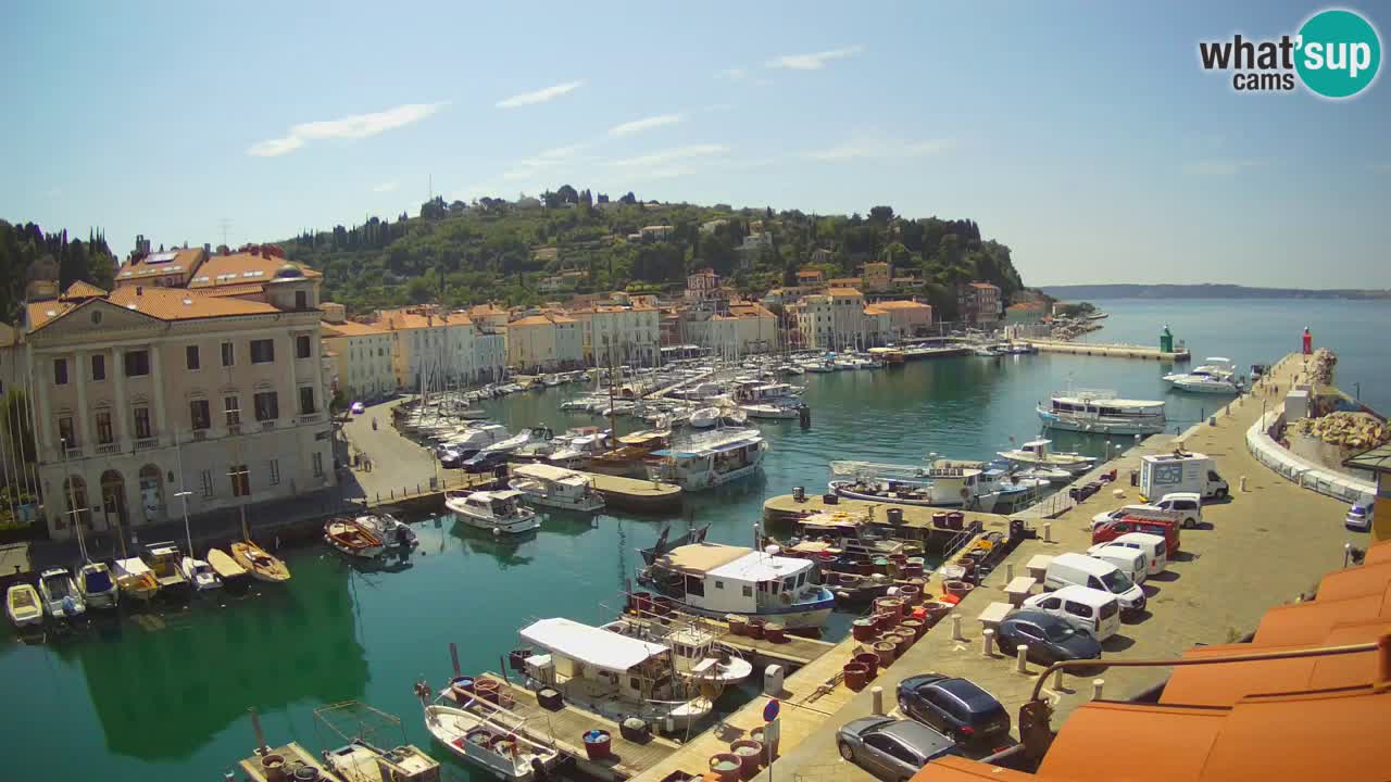 Live webcam from Piran “Mandrač” – Amazing live view from Villa Piranesi