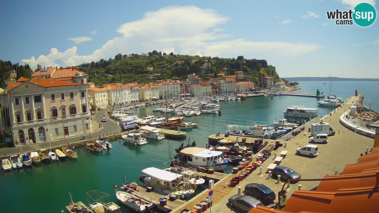Live-Webcam aus Piran “Mandrač” – Erstaunliche Live-Ansicht von Villa Piranesi
