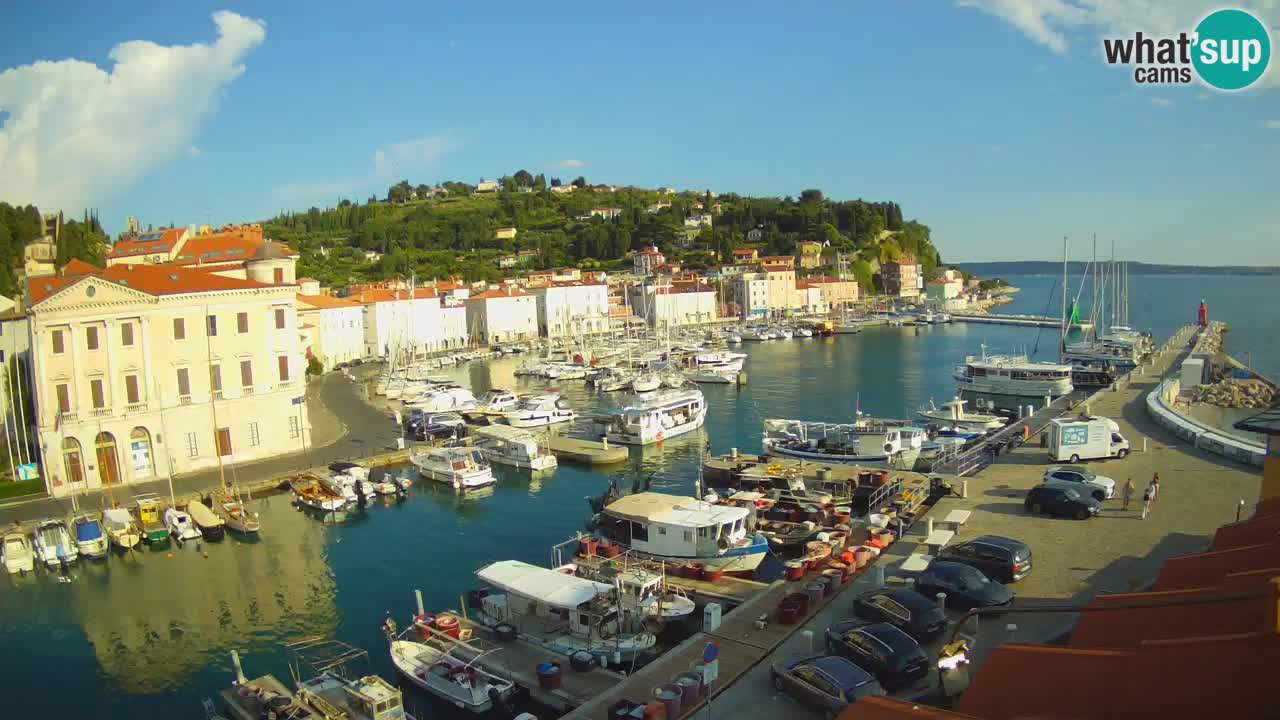 Live webcam from Piran “Mandrač” – Amazing live view from Villa Piranesi