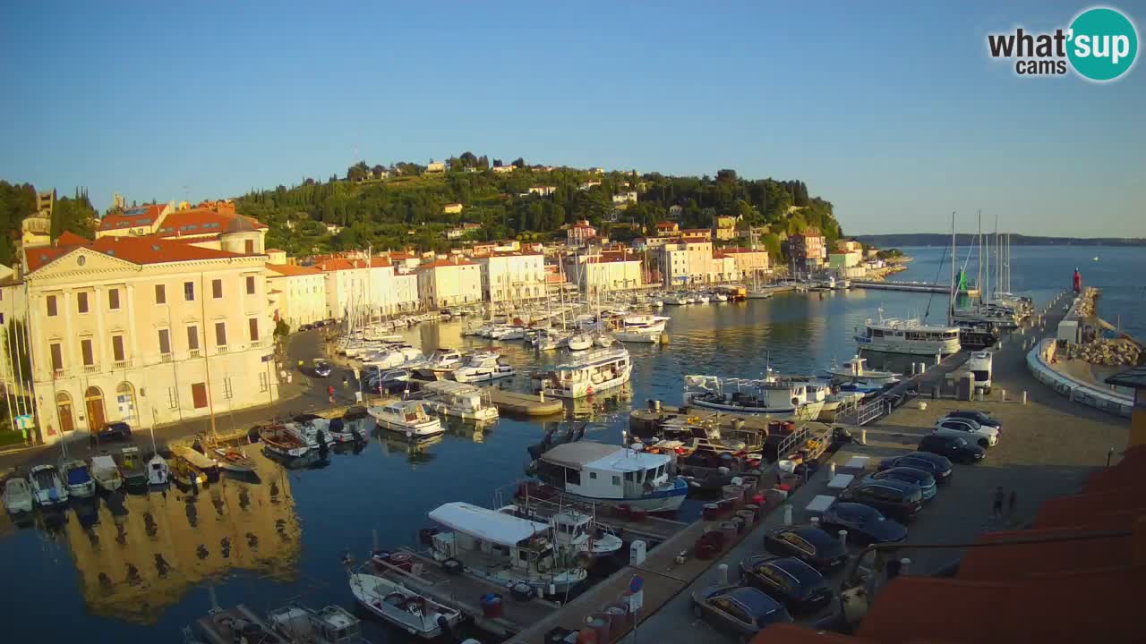 Live-Webcam aus Piran “Mandrač” – Erstaunliche Live-Ansicht von Villa Piranesi