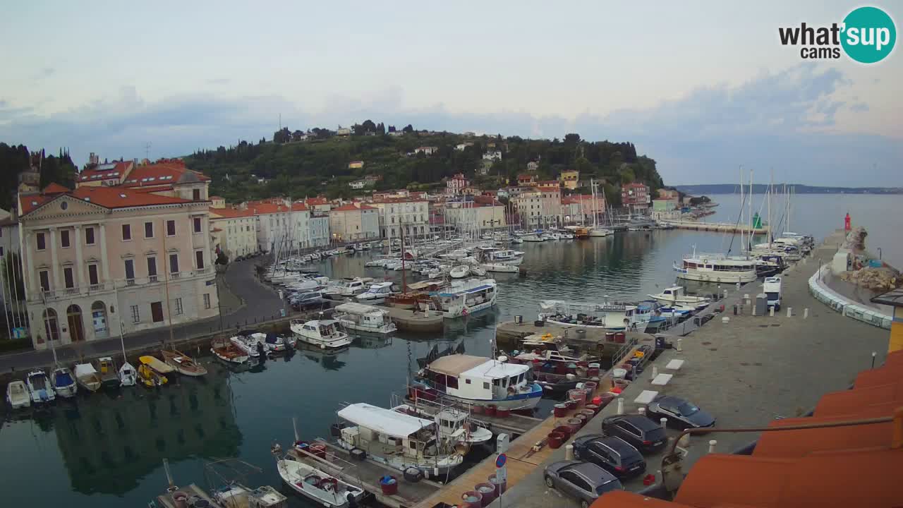 Live webcam da Pirano “Mandrač” – Splendida vista live da Villa Piranesi