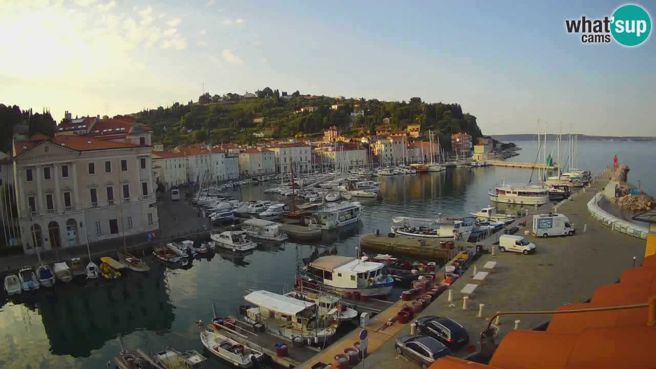 Live-Webcam aus Piran “Mandrač” – Erstaunliche Live-Ansicht von Villa Piranesi