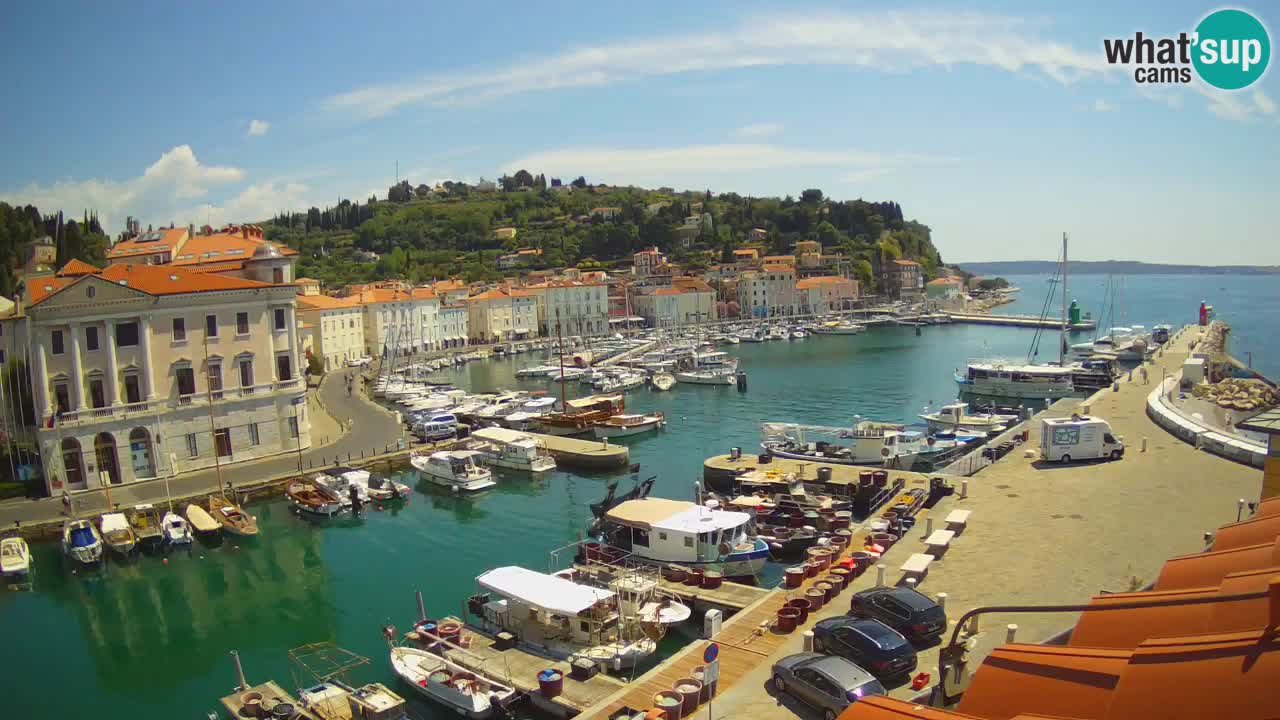 Live webcam from Piran “Mandrač” – Amazing live view from Villa Piranesi