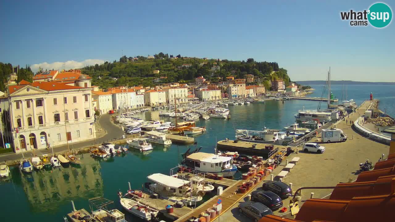 Live-Webcam aus Piran “Mandrač” – Erstaunliche Live-Ansicht von Villa Piranesi