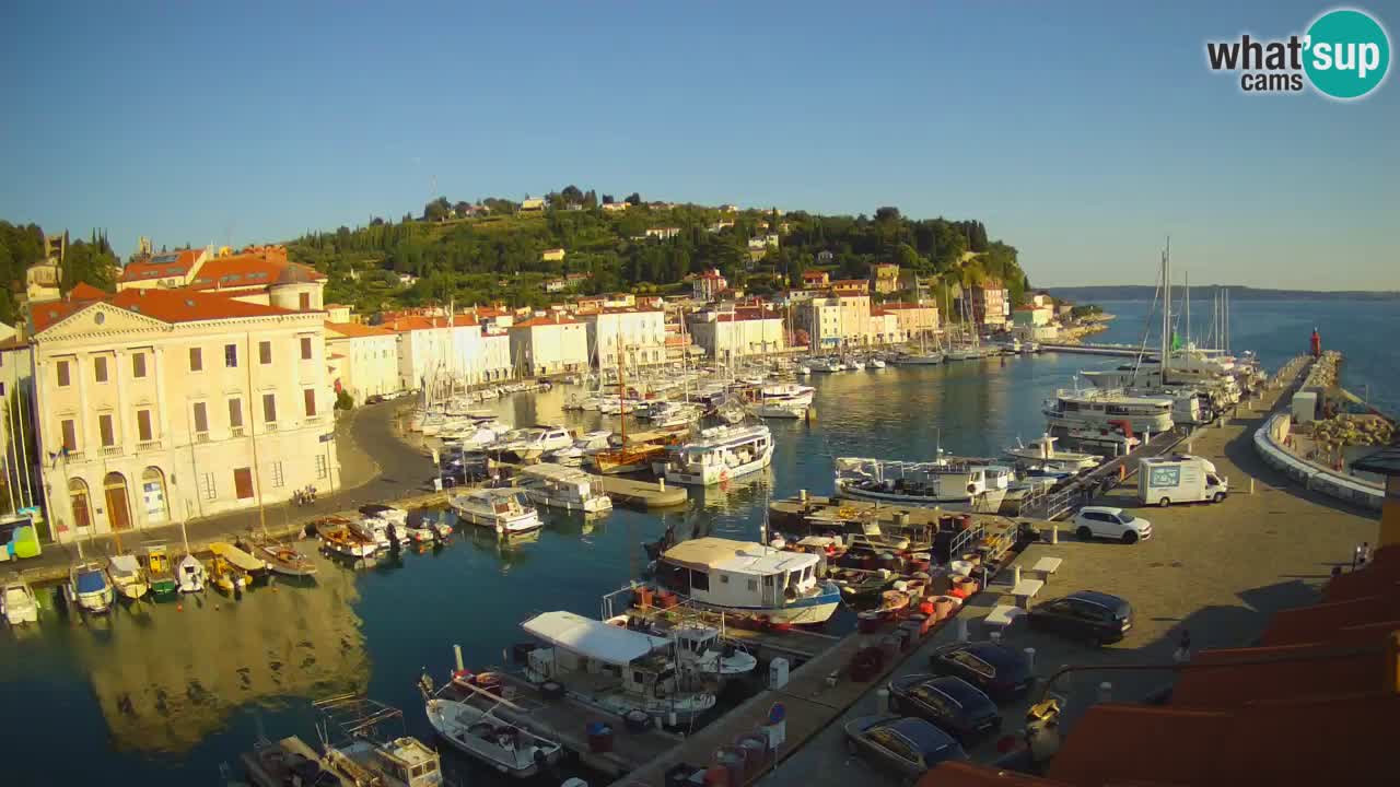 Live webcam da Pirano “Mandrač” – Splendida vista live da Villa Piranesi