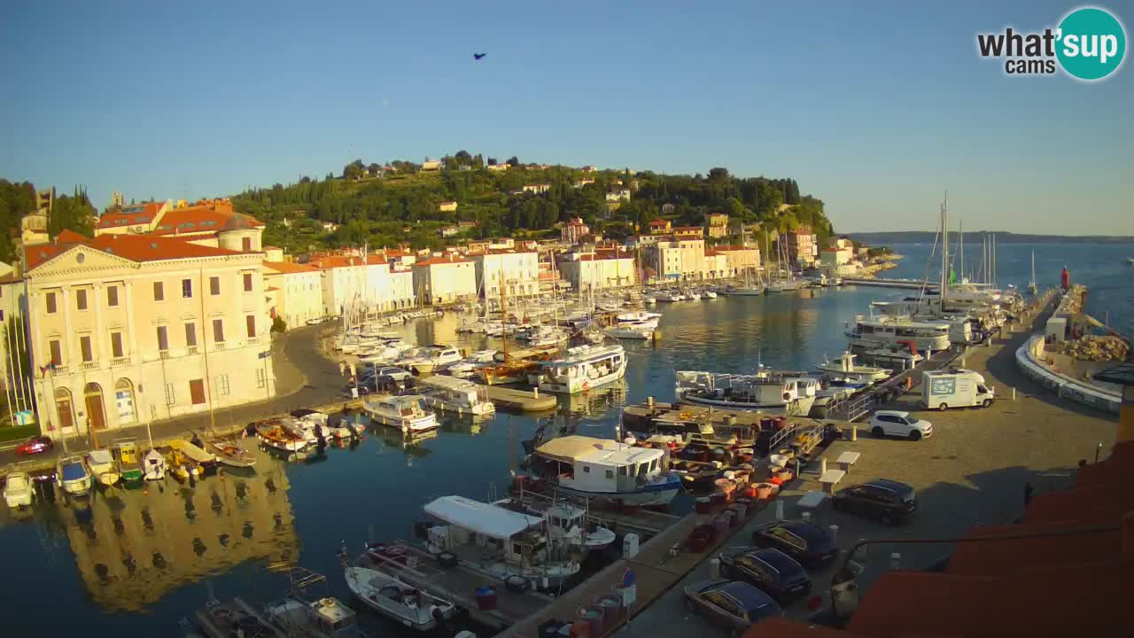 Live-Webcam aus Piran “Mandrač” – Erstaunliche Live-Ansicht von Villa Piranesi