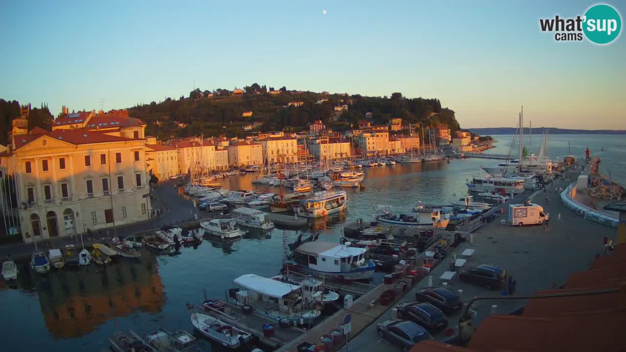 Live webcam da Pirano “Mandrač” – Splendida vista live da Villa Piranesi
