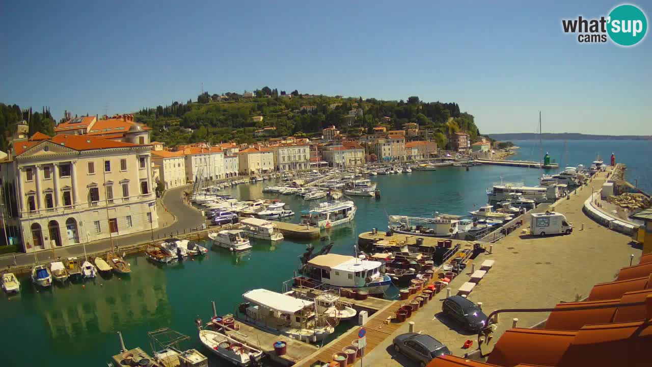 Live-Webcam aus Piran “Mandrač” – Erstaunliche Live-Ansicht von Villa Piranesi